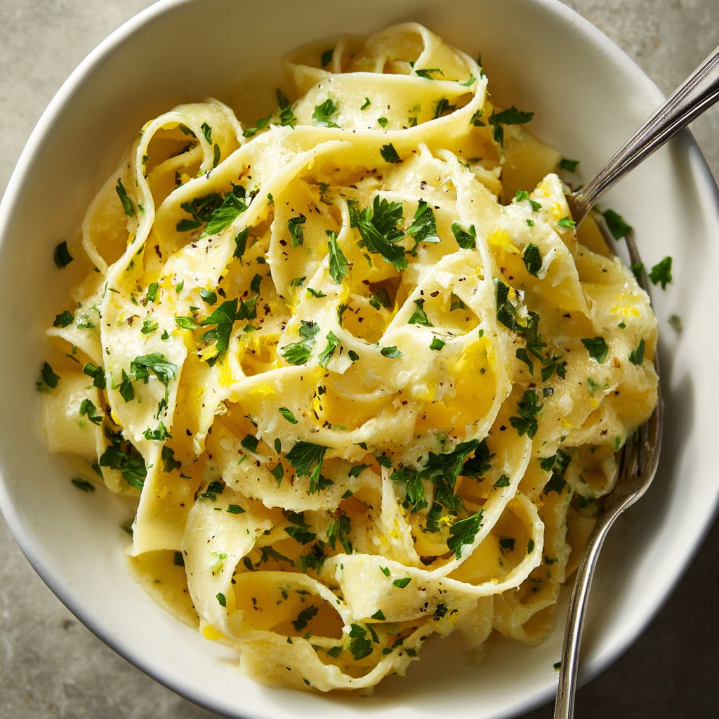 Tagliatelle mit Zitronenbutter