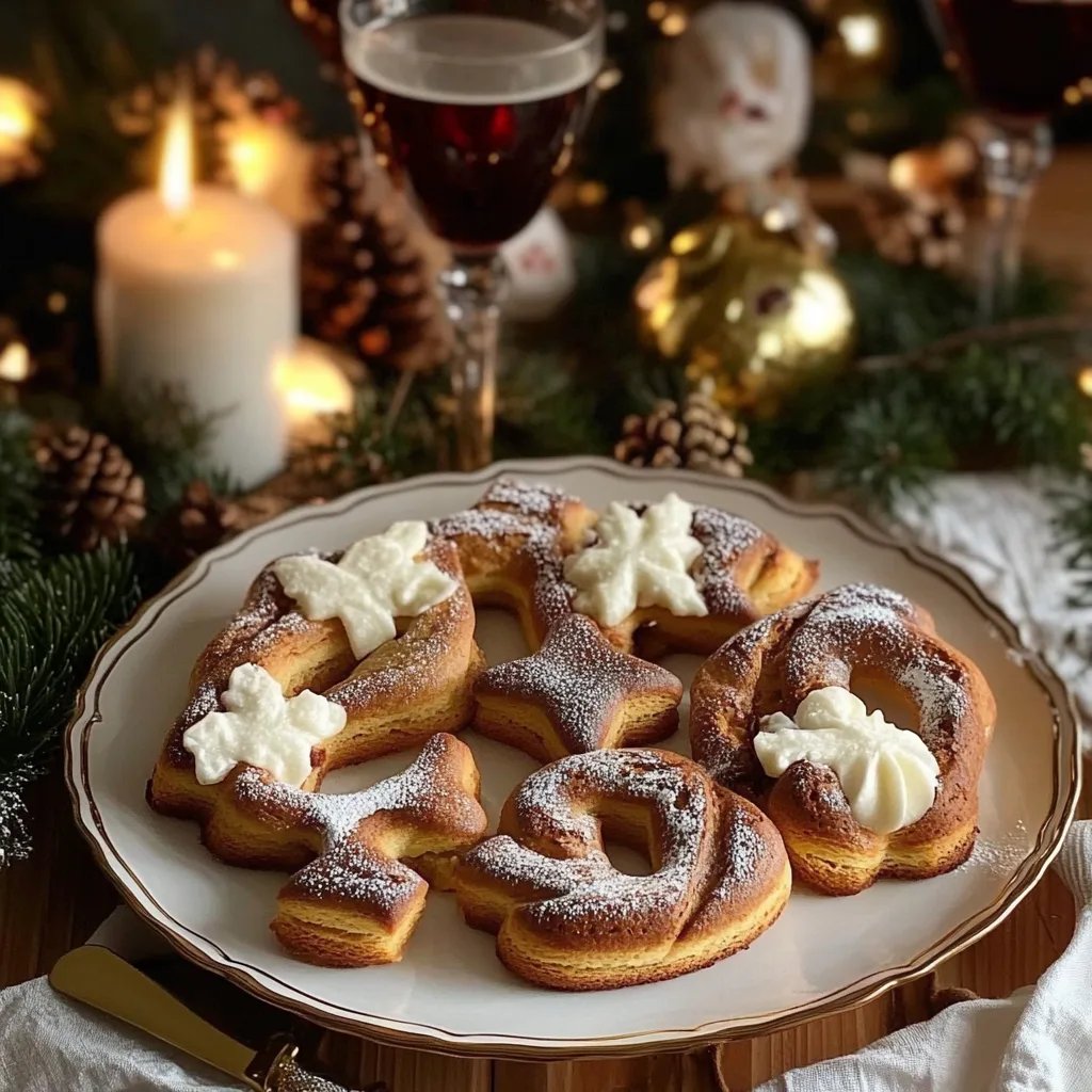 Festliche Blätterteig-Tannenbäume