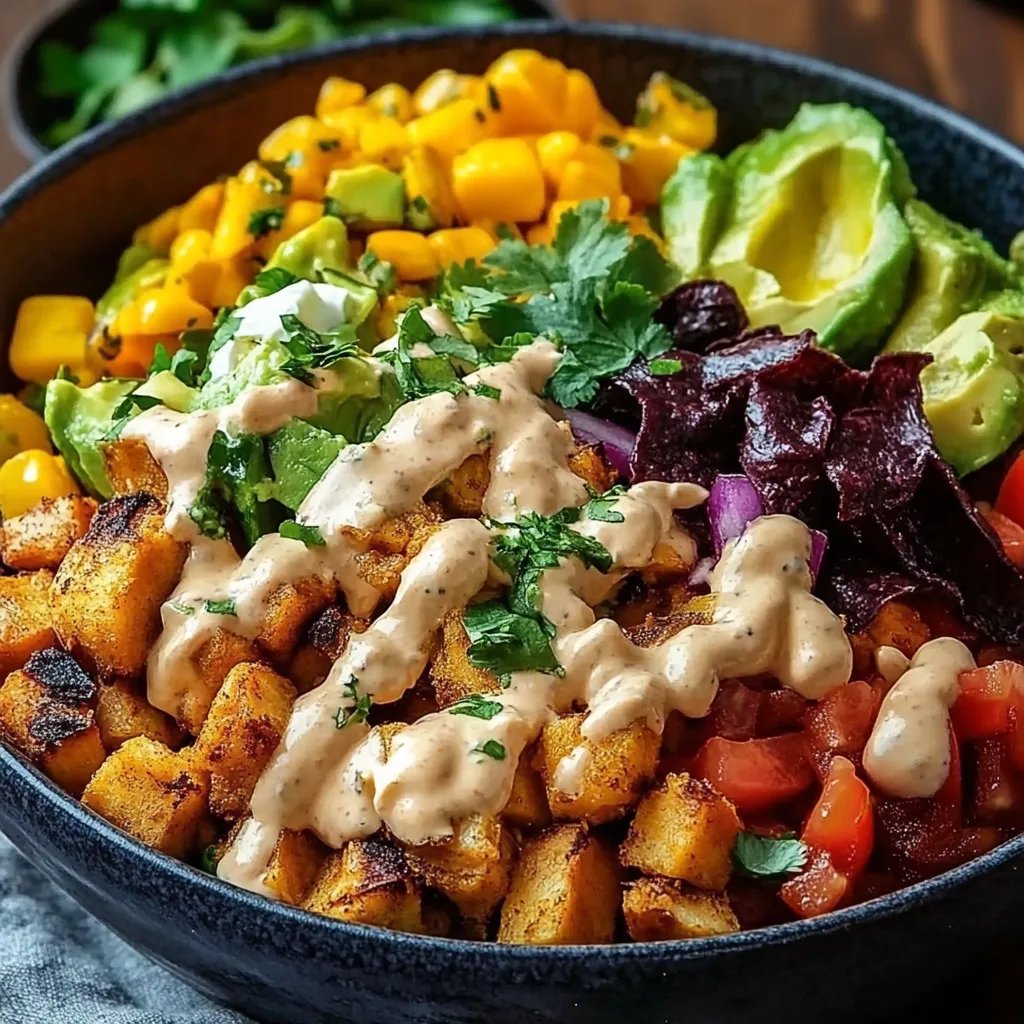 Süßkartoffel Burrito Bowl