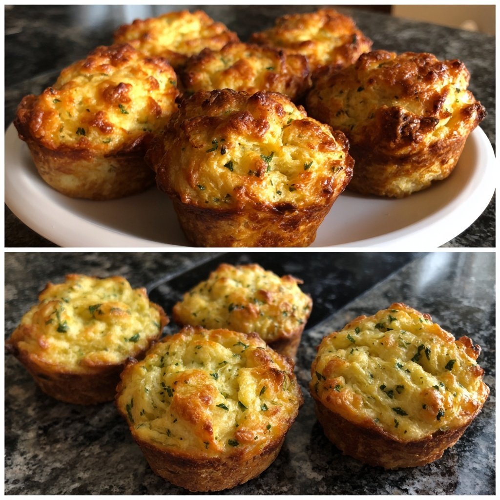 Herzhafte Muffins mit Käse und Kräutern