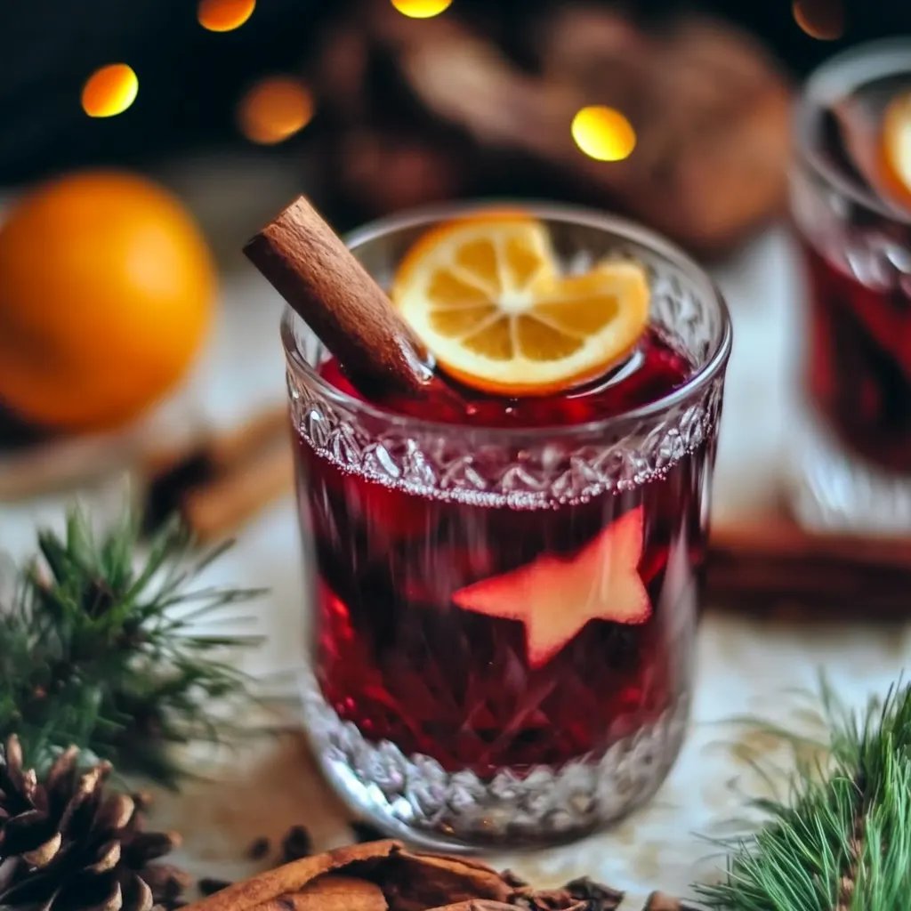 Alkoholfreie Winterbowle mit Saft