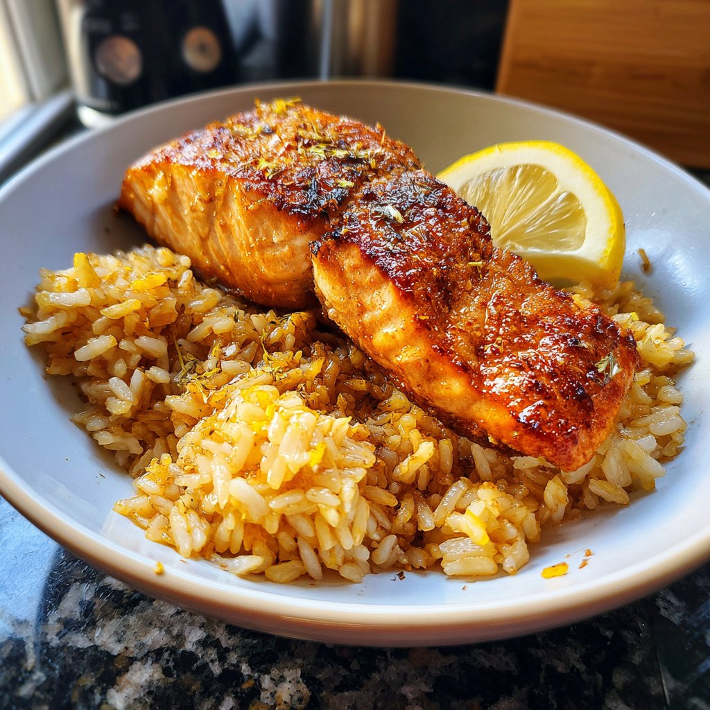 Lachs mit Butterreis