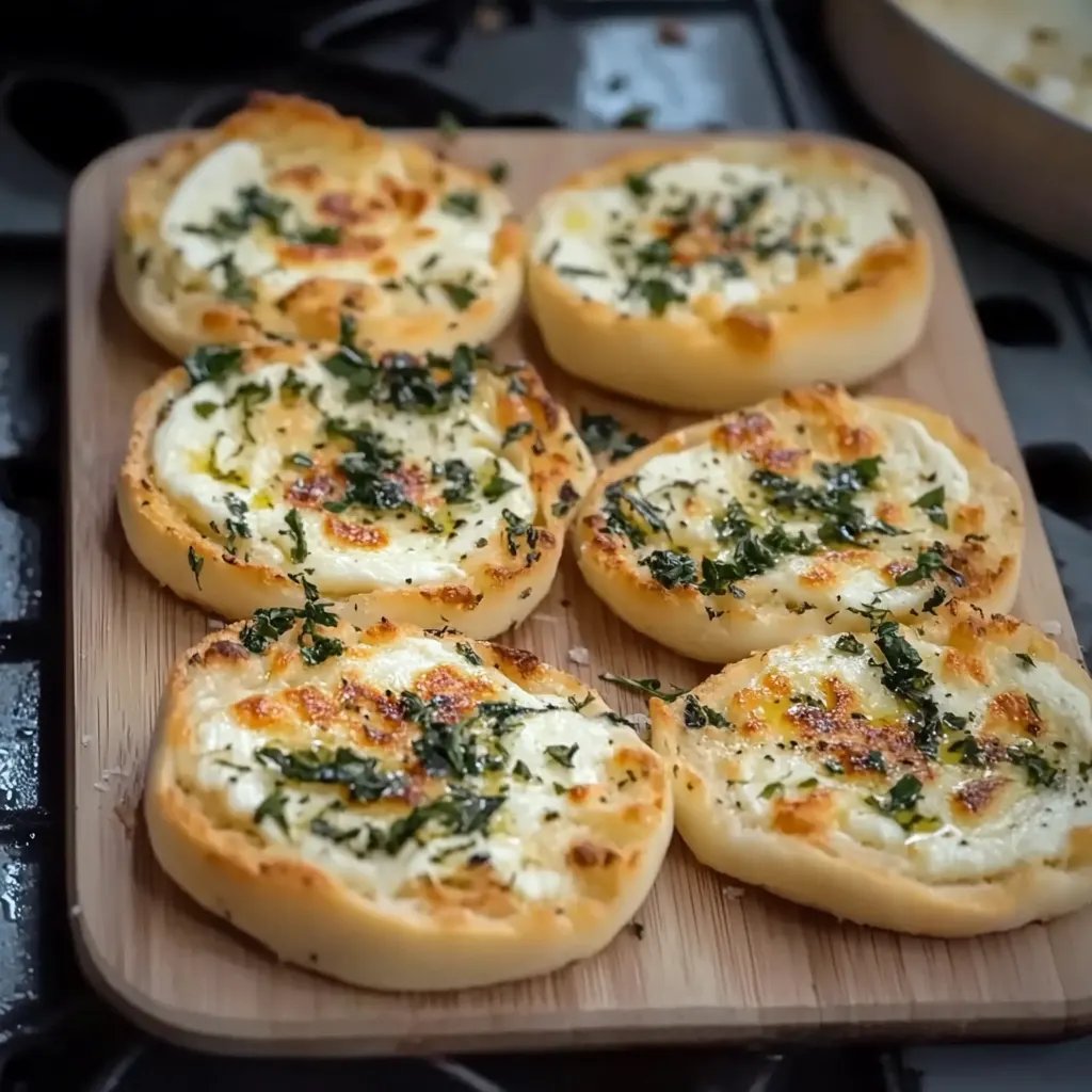 Knoblauch-Mozzarella-Brötchen